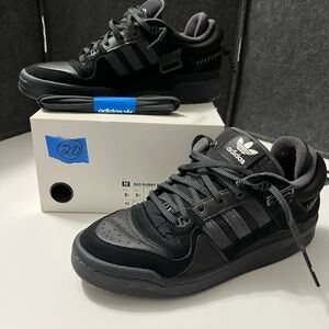 Adidas Bad Bunny  x Forum x Buckle  x x Triple Black Low-Top Sneakers